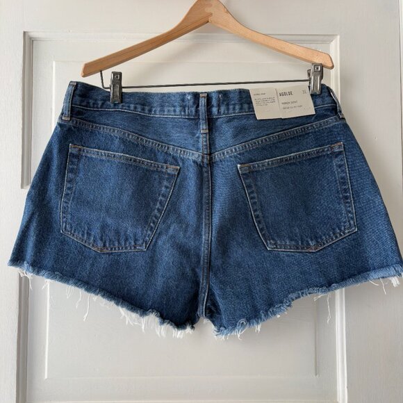 NEW Agolde Parker Jean Shorts | 31 Caution - Picture 6 of 14